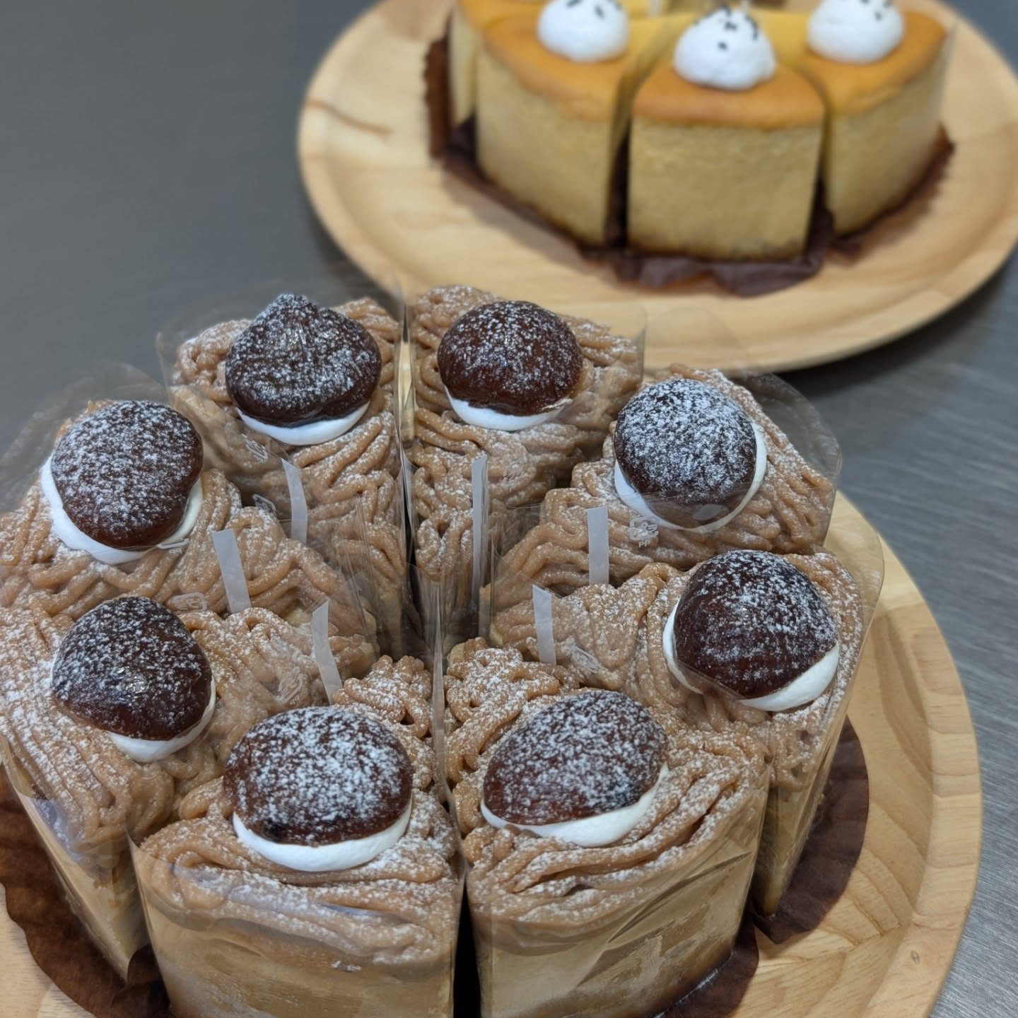 栗のチーズケーキ・さつまいものチーズケーキ